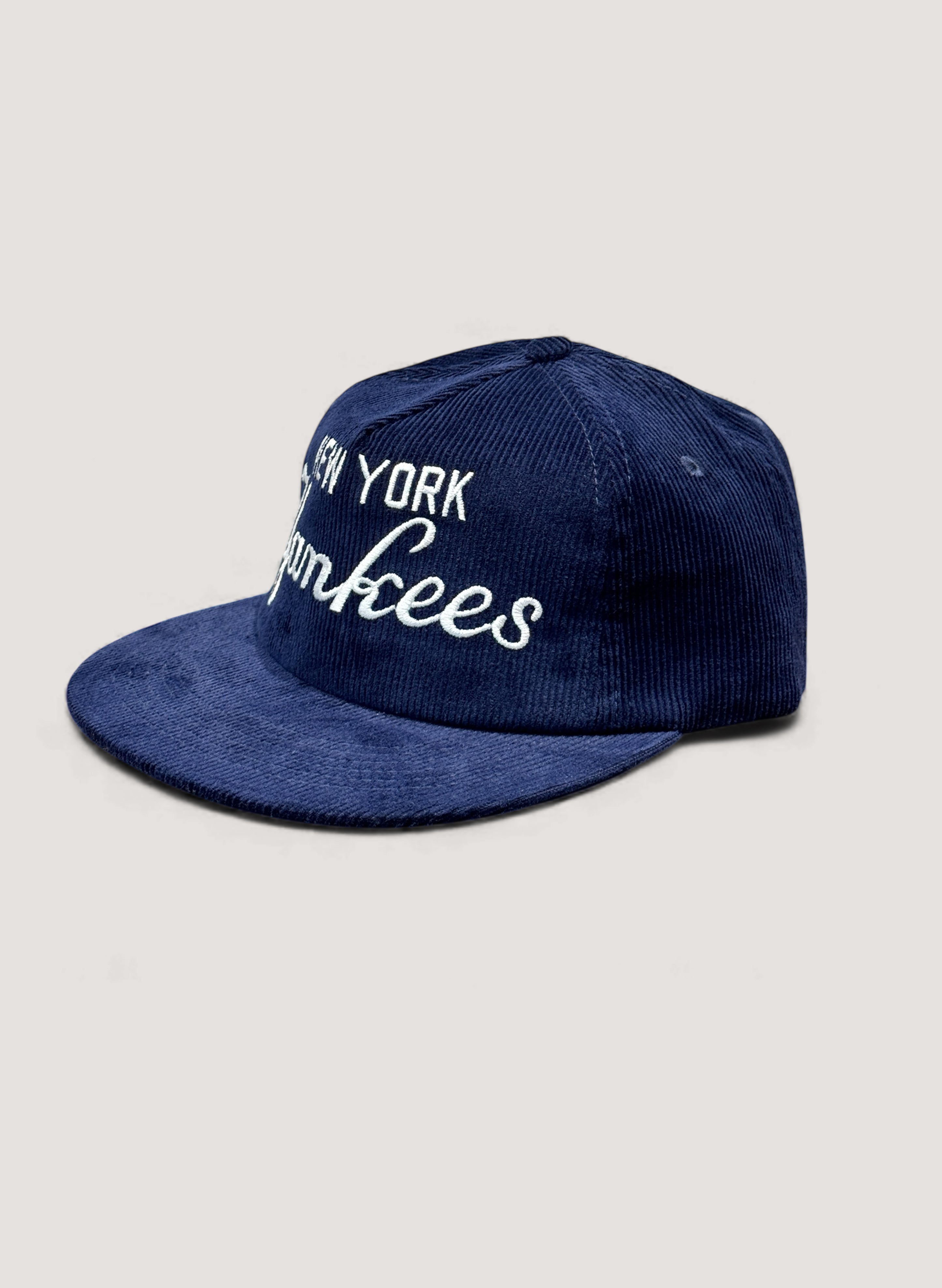 Uncle Jay's Vintage NY YANKEES CORDUROY CAP NAVY/WHITE (UNCLE-004