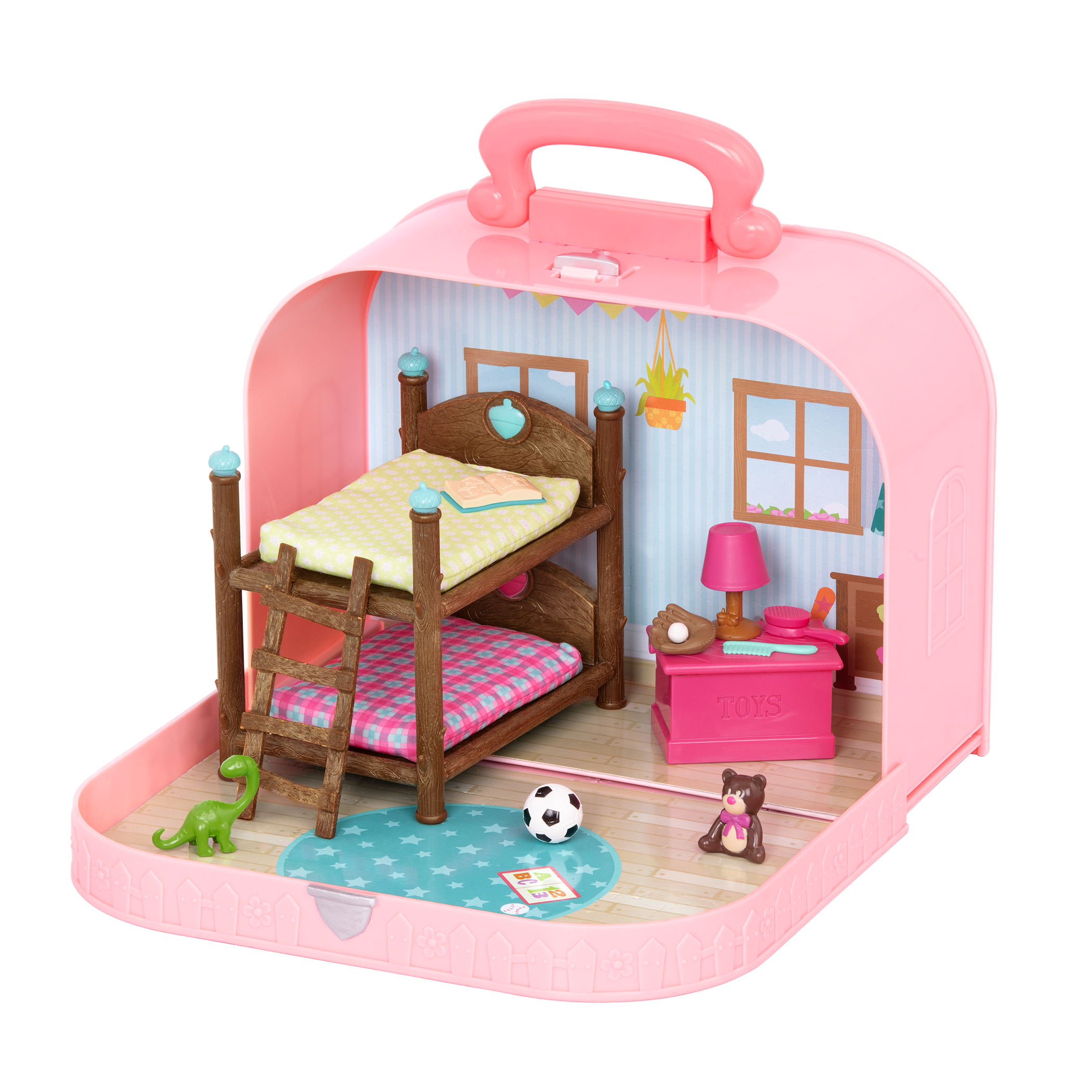 Travel Suitcase Playset | Carry Case with Accessories | Li'l Woodzeez