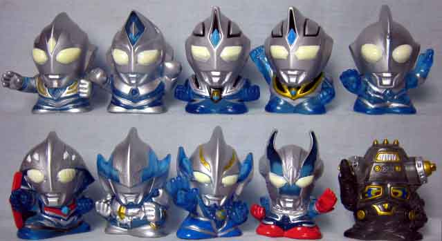 激レア!! ウルトラマン指人形クリアver.5体セット ウルトラマン指人形