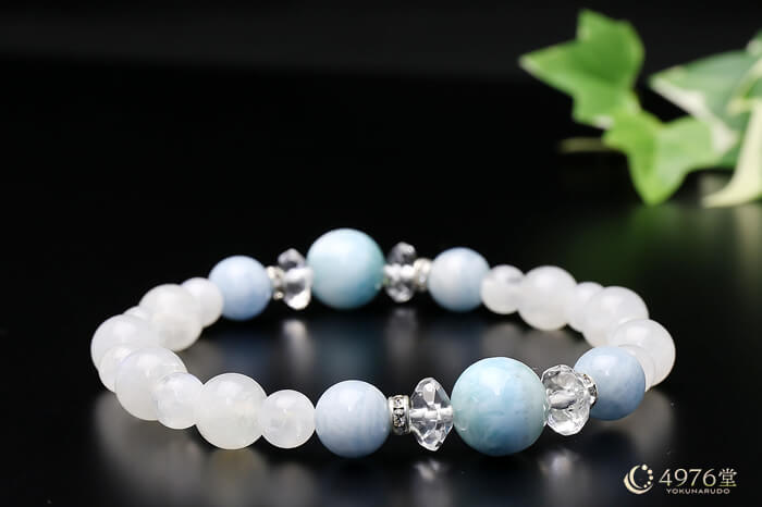 ゆきりんぐ様♥️ラリマー＆トロレアイト人魚・アクアマリンさざれ