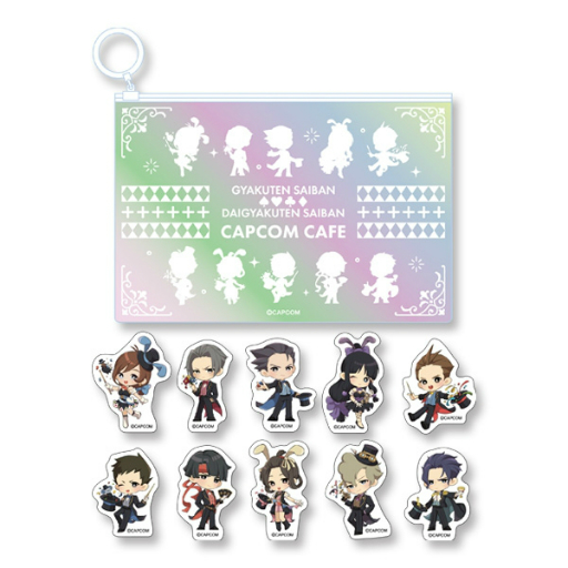 カプコンカフェ×逆転裁判 20th 缶バッジ 15個セット 逆転裁判 王泥喜