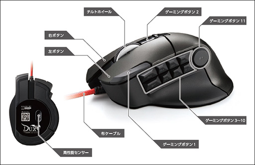 エレコム，MMORPG向けのゲーマー向け製品ブランド「DUX」を設立。第1弾
