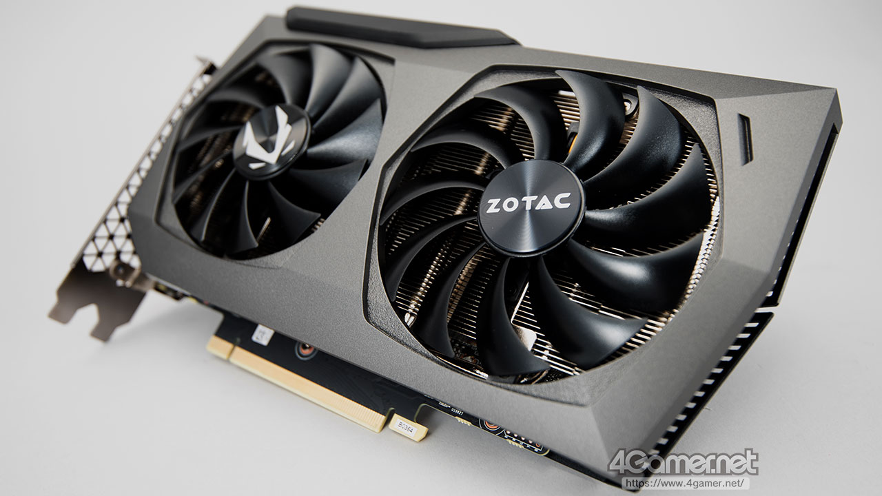 RTX 3070カードでも比較的小さい「ZOTAC GAMING GeForce RTX 3070 Twin