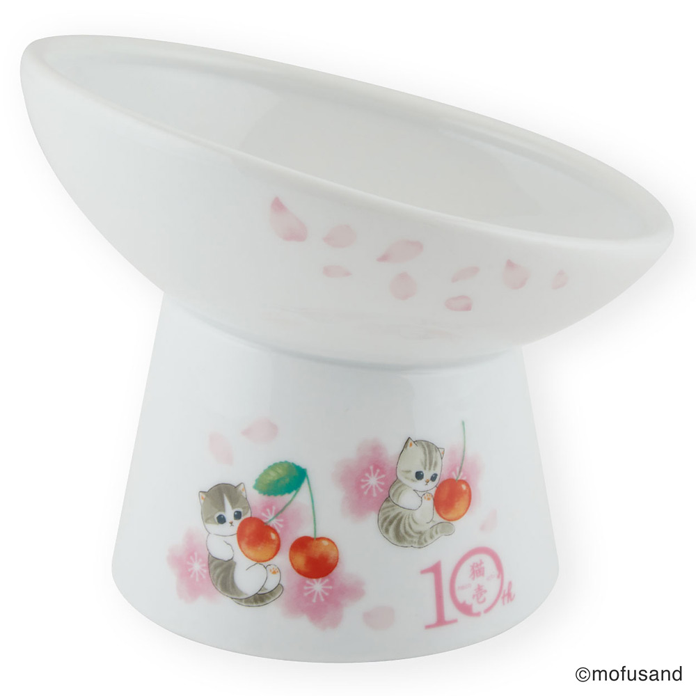 猫壱 脚付にゃにゃめフードボウル レギュラー 斜めタイプ mofusand