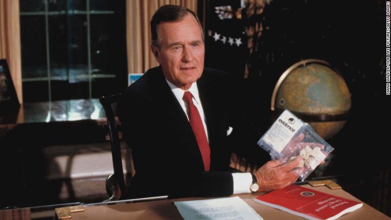 ジョージ・ブッシュ 名刺 アメリカ合衆国 大統領 テキサス州 知事