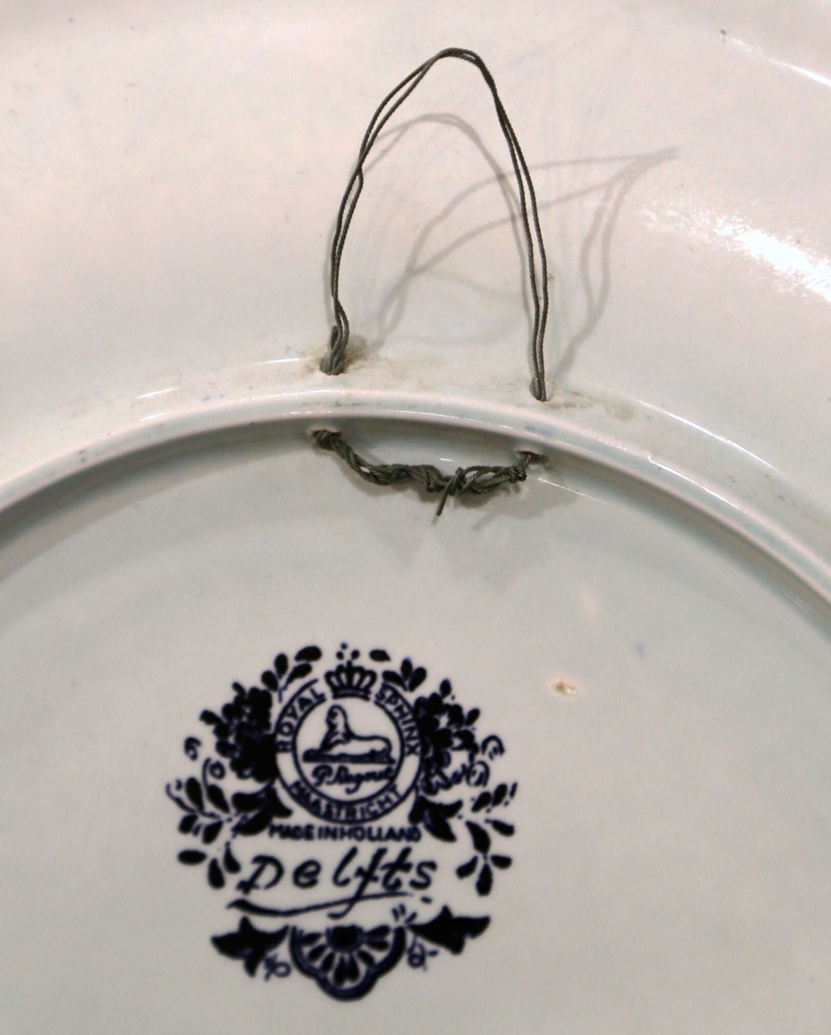 Mid-Century Dutch Hand Painted Royal Sphinx Maastricht Delft