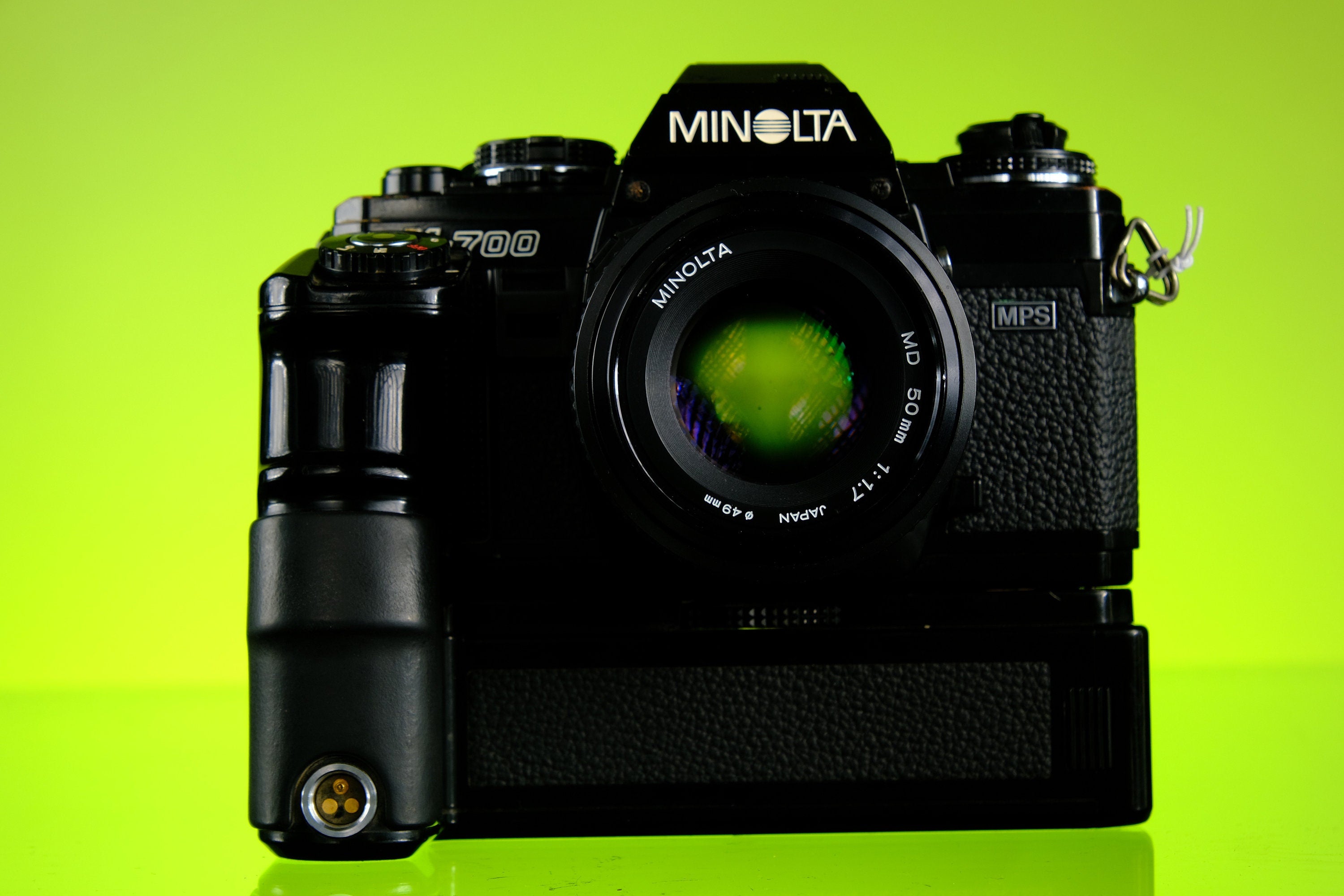 Minolta X700 35mm SLR + 50mm f/1.7 Lens & Vertical Grip Motor