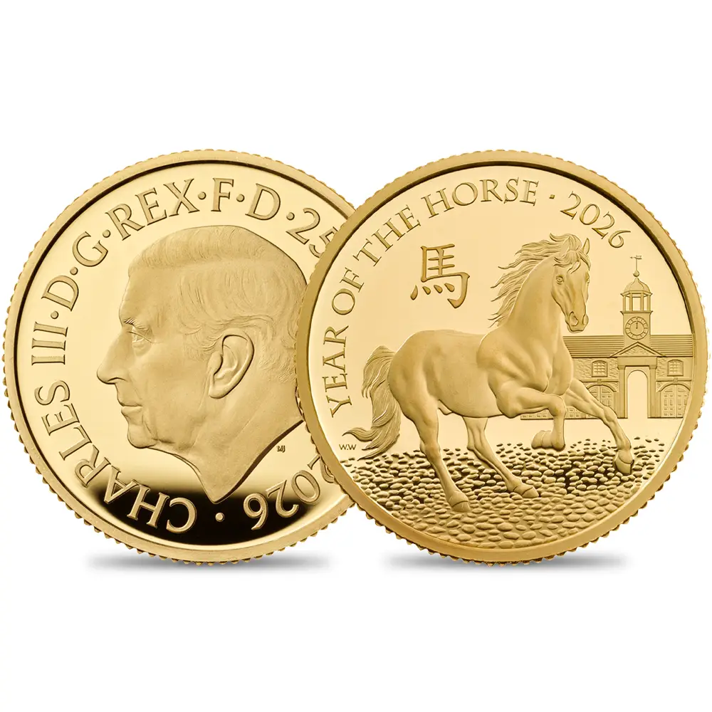 2026 チャールズ3世 干支午年 馬年 25ポンド1/4オンスプルーフ金貨 未
