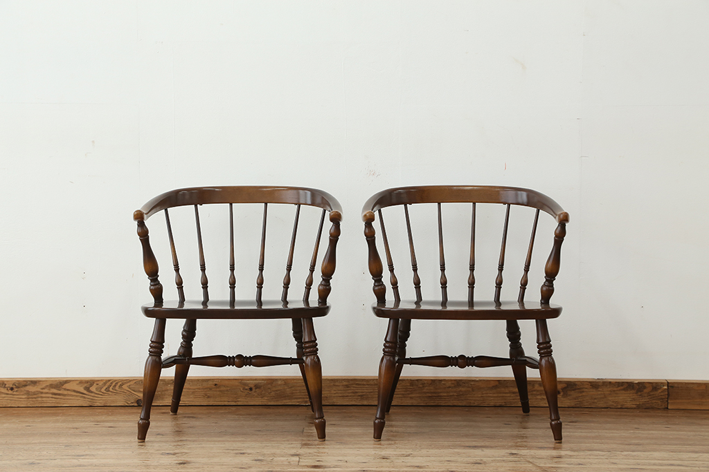 飛騨産業穂高シリーズ ヴィンテージチェア キツツキマーク スピンドル