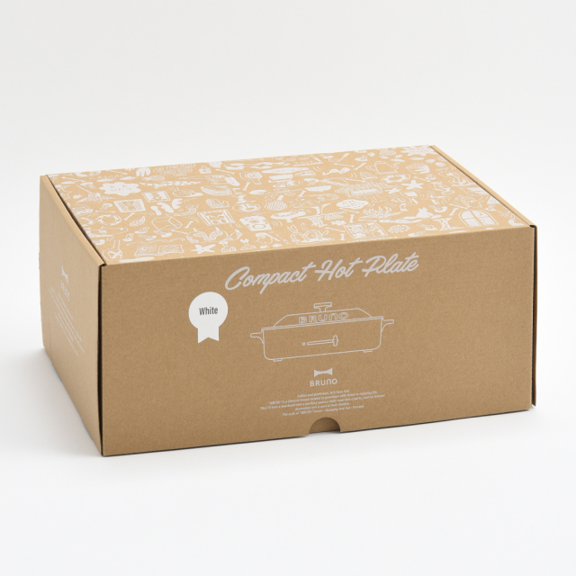 BRUNO(ブルーノ)コンパクトホットプレート ホワイト[BOE021-WH
