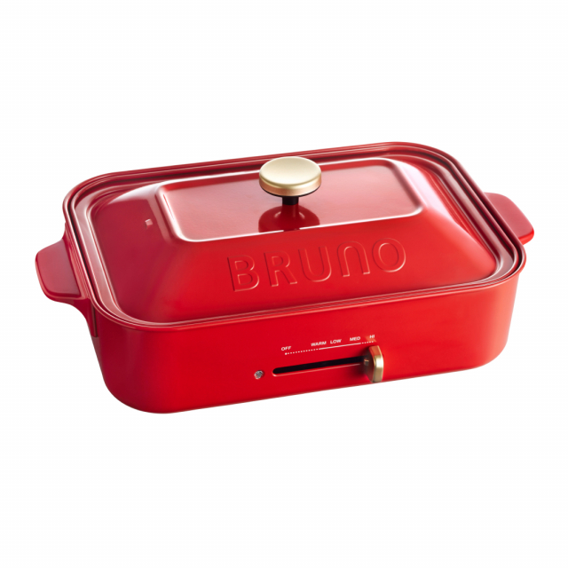 BRUNO(ブルーノ)コンパクトホットプレート レッド[BOE021-RD] [CONCENT