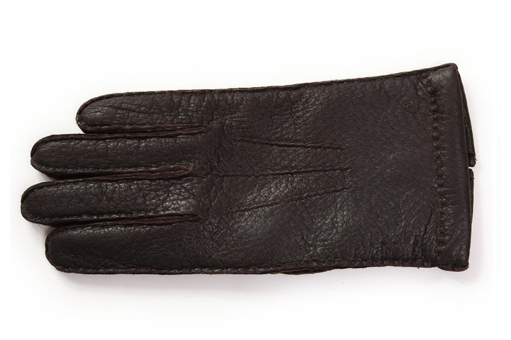 メローラ メンズ手袋◇ペッカリー◇ダークブラウン/MORO《カシミア