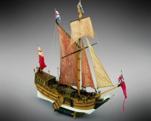 Mamoli Yacht Mary Royal Dutch Yacht 1646 1:54 Scale Wooden Model