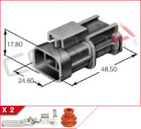 7223-6224-40 (Brown: 7223-6428-80) - Yazaki | 58X-2S-2 - Corsa