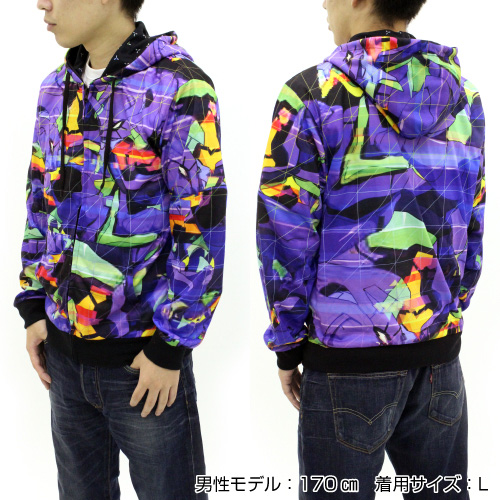 エヴァ初号機 フルグラフィックライトパーカー [EVANGELION