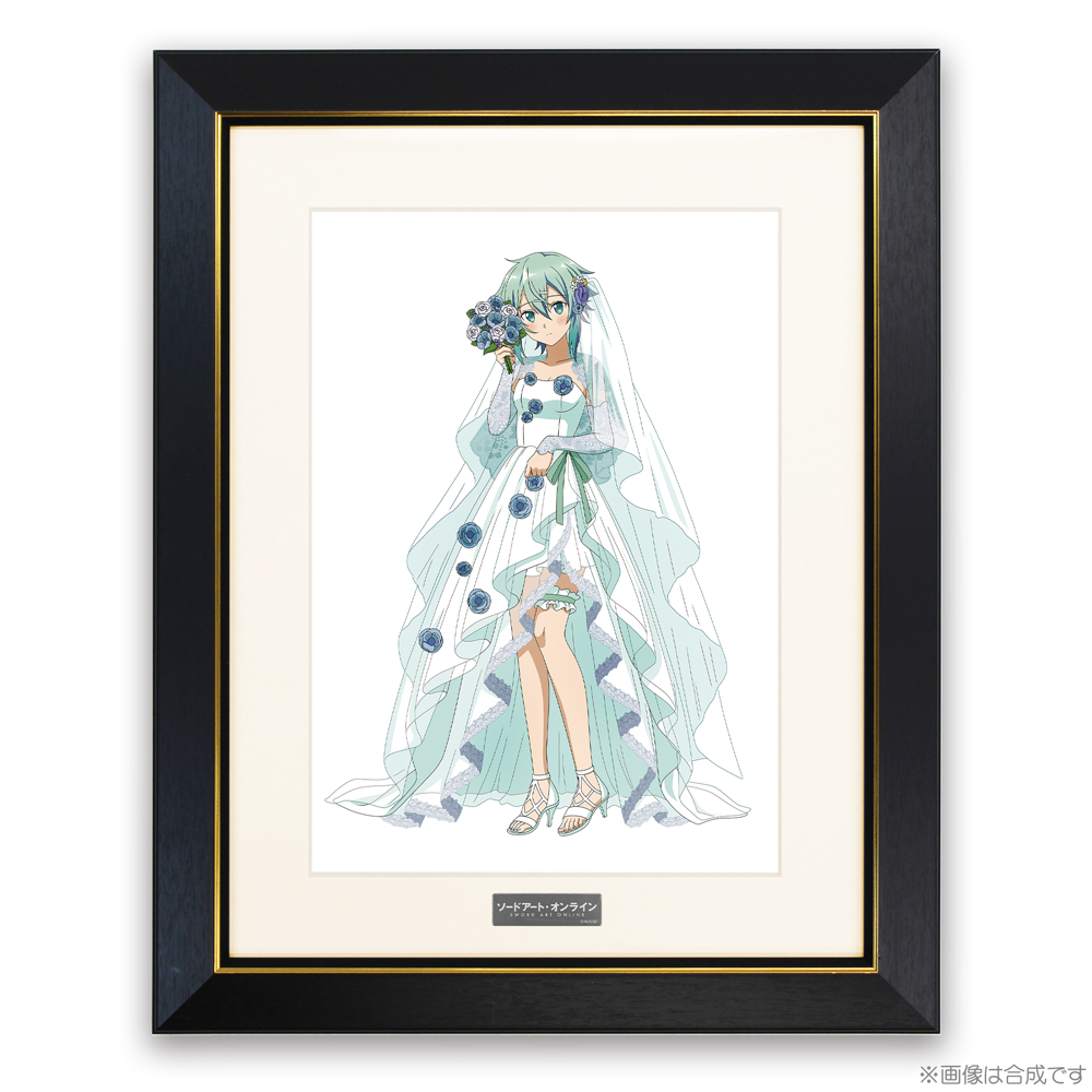 ☆限定☆描き下ろし アスナ A4キャラファイングラフ ウェディング