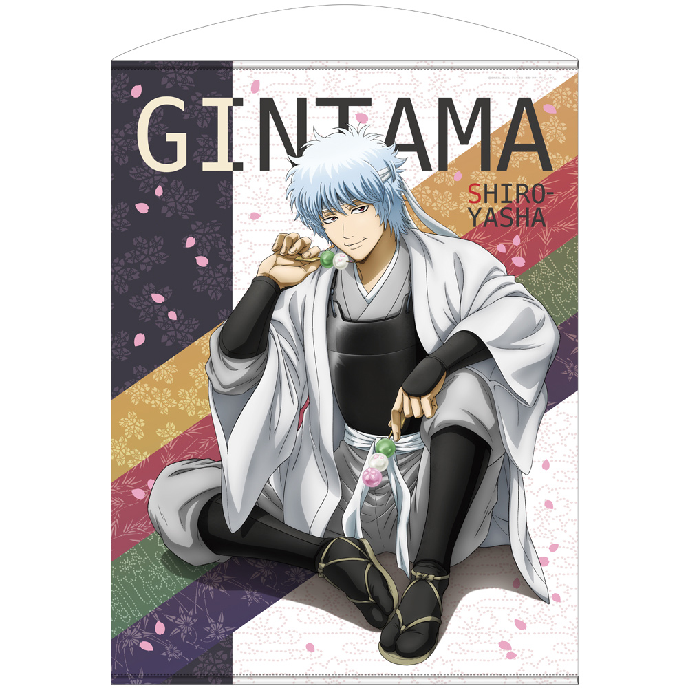 銀魂 切り絵風 スクエア缶バッジ 坂田銀時 攘夷 白夜叉 まるかく缶