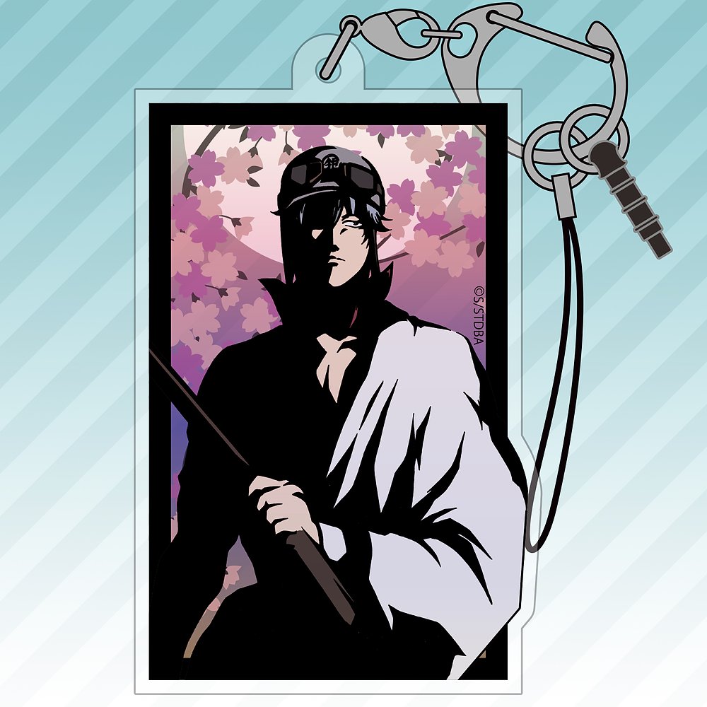 銀魂坂田銀時アクリルバッジモノクロスーツアニメジャパン