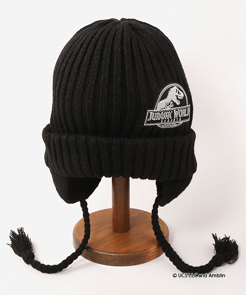 JURASSIC WORLD｜CA4LA KNIT CAP(ONESIZE BROWN): ニットキャップ帽子