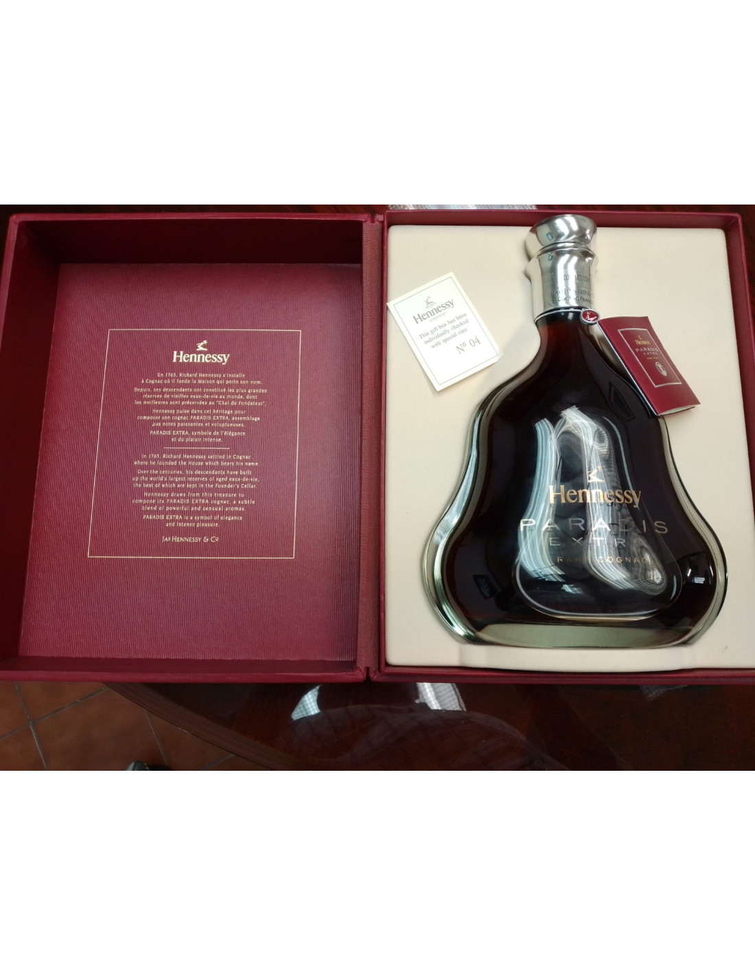 Paradis Cognac Hennessy (箱・カード付き) Hennessyヘネシー パラディ