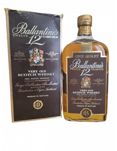 Ballantine's 12 Years Whisky Old Quart 1960s | cabinet7
