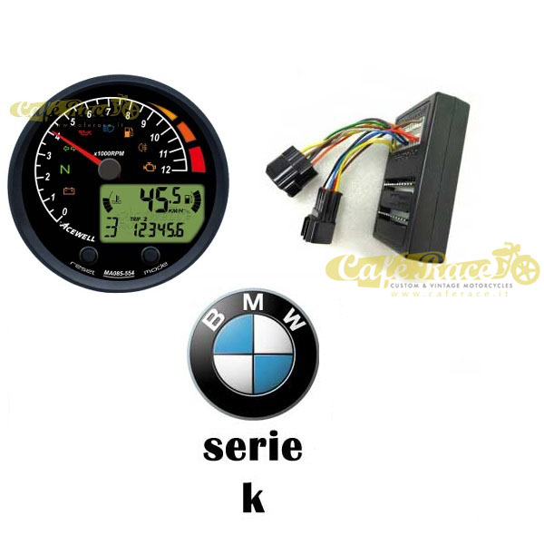 Speedometer Tachometer For BMW K75 K100 K1100 Black Cafe Racer