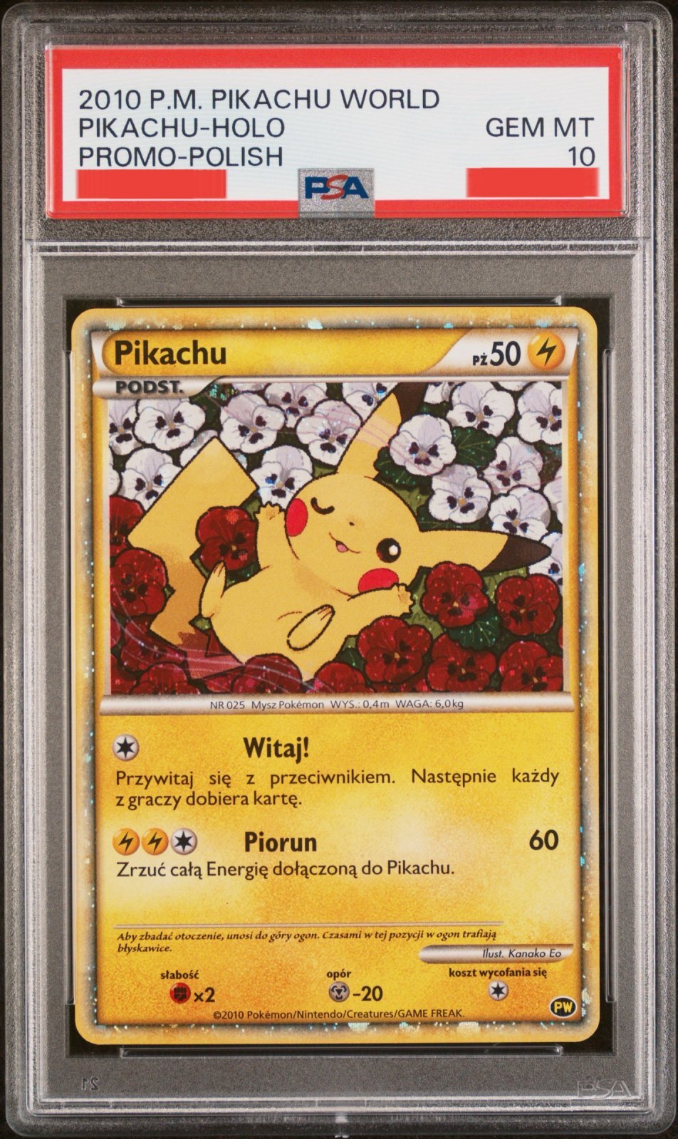 ピカチュウワールド フランス PSA10】ピカチュウワールド フランス