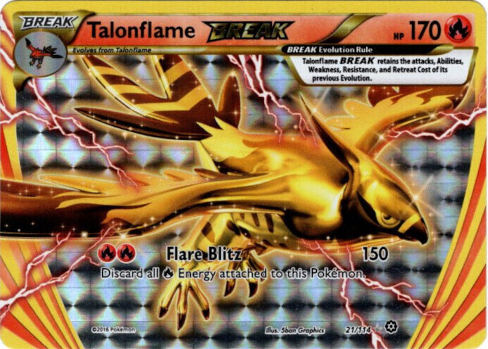 ファイアローBREAK 海外版 英語版 Talonflame Break - 21/114 -【Card