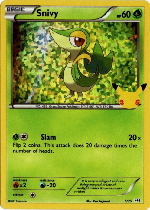 ツタージャ 海外版 英語版 25th プロモ Snivy - 5/25 -【Card Chicken】