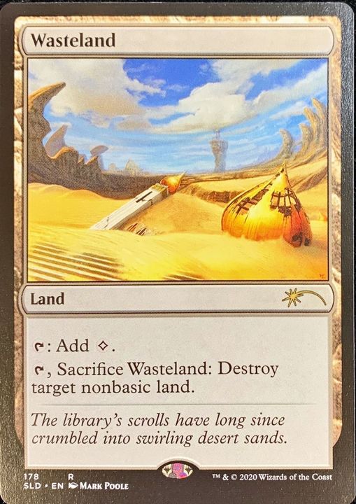 不毛の大地 4枚セット mtg Foil】《不毛の大地/Wasteland》[EXP] 土地R