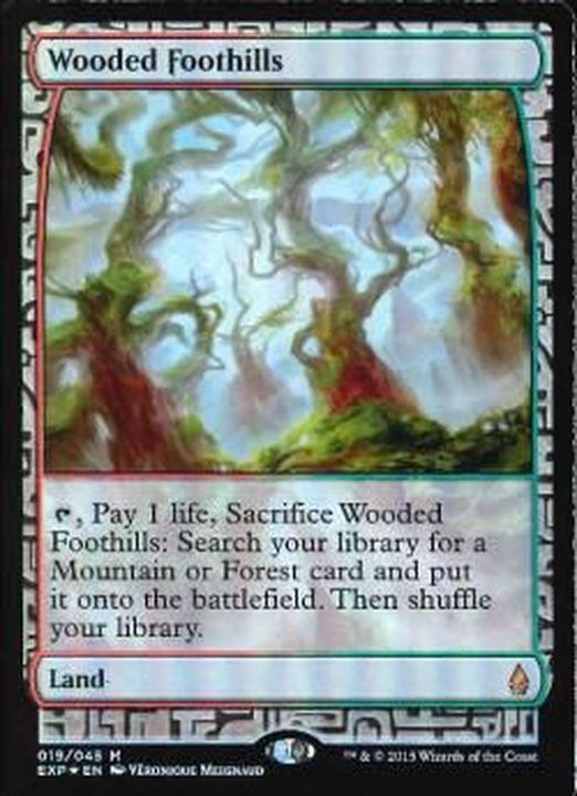 MTG樹木茂る山麓foil日本語エクスペディションゼンディカーZNE