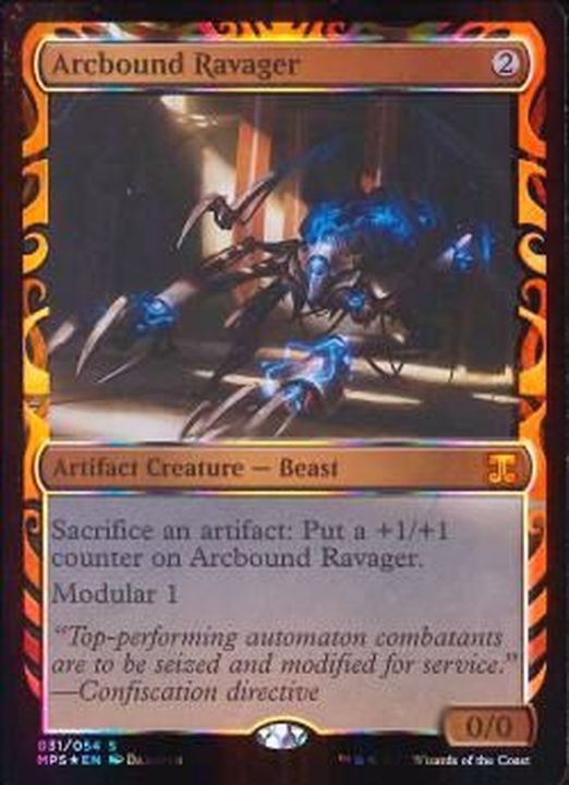 EX+](全面光沢FOIL)電結の荒廃者/Arcbound Ravager《英語》【MPS】