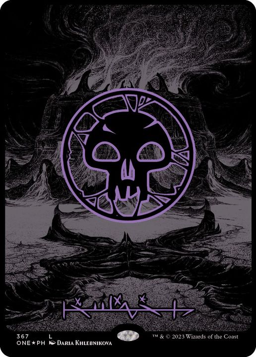 オイルスリックFOIL)(ファイレクシア語)沼/Swamp《ファイレクシア語