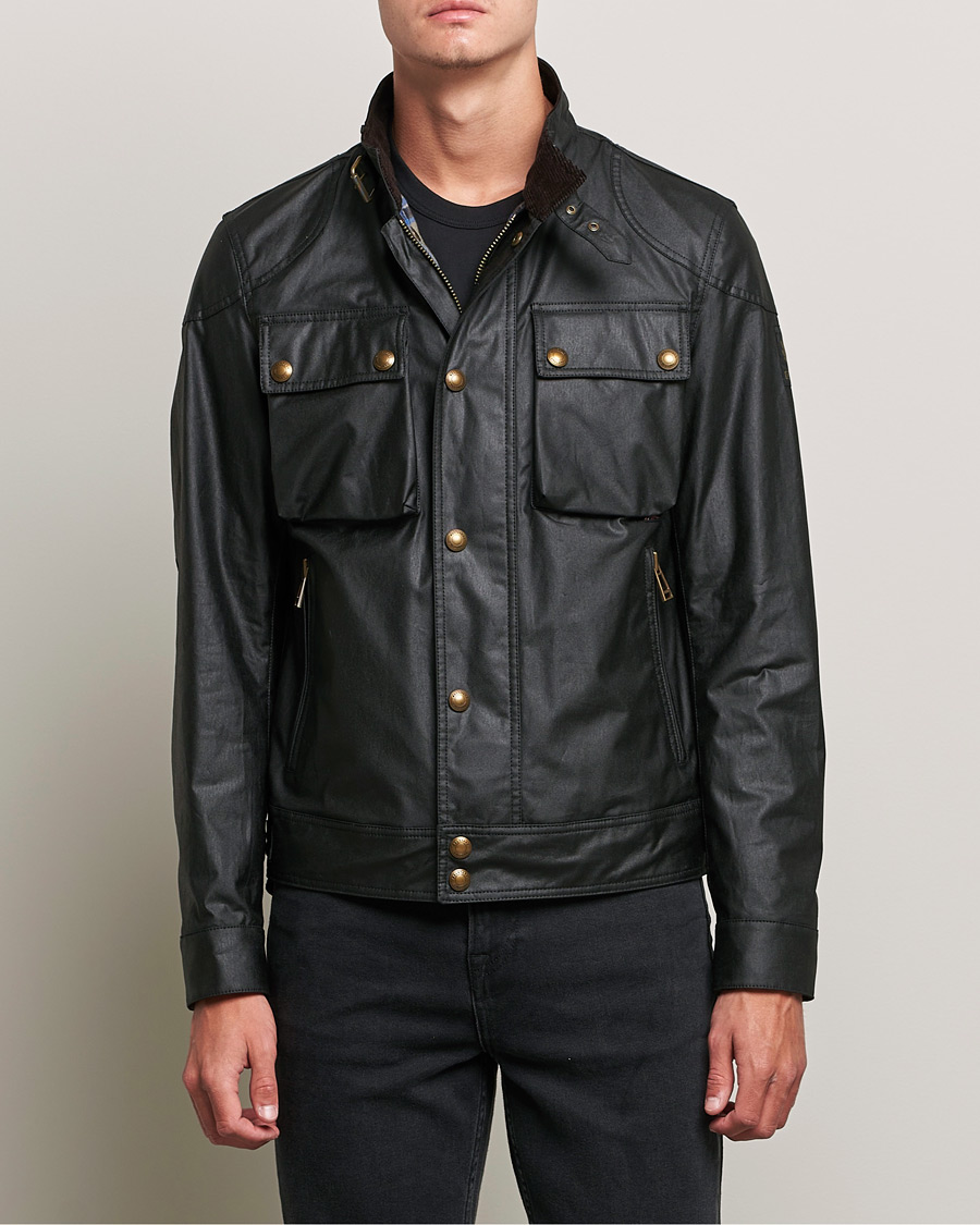 Belstaff Racemaster Waxed Jacket Black at CareOfCarl.com