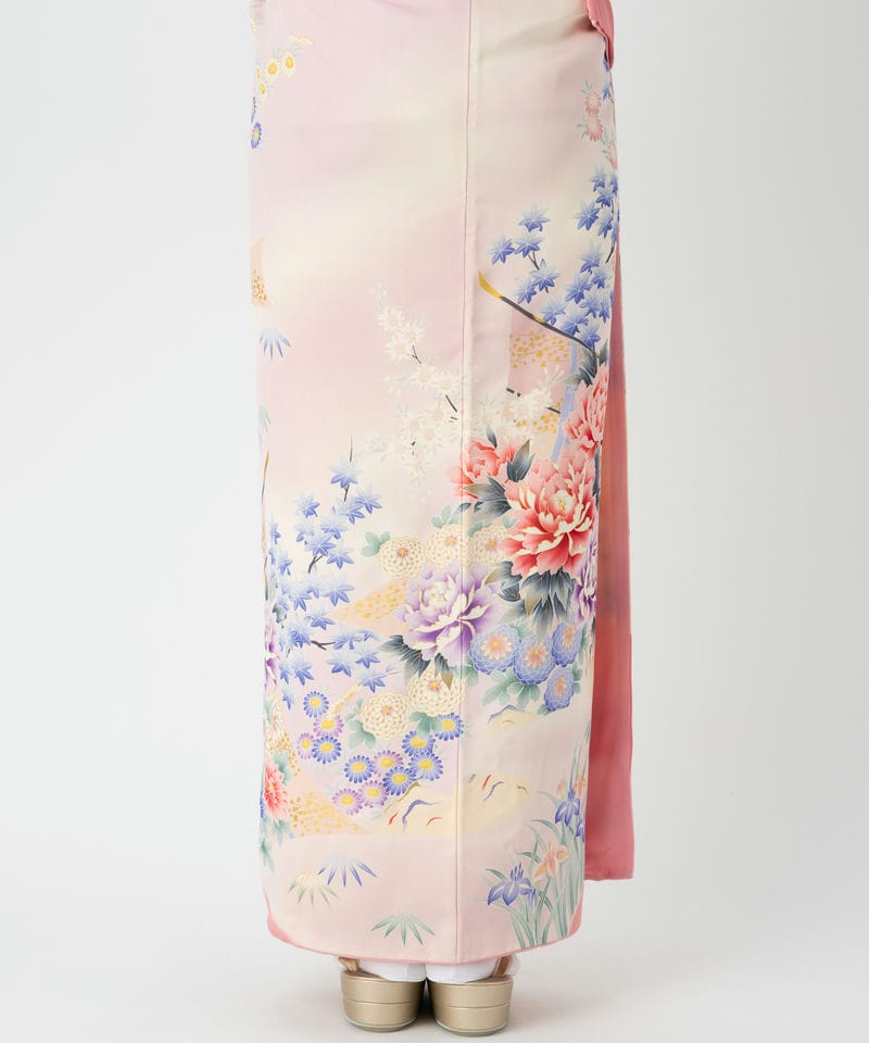 生成り孔雀に牡丹の振袖フルセット 生成り孔雀に牡丹の振袖フルセット