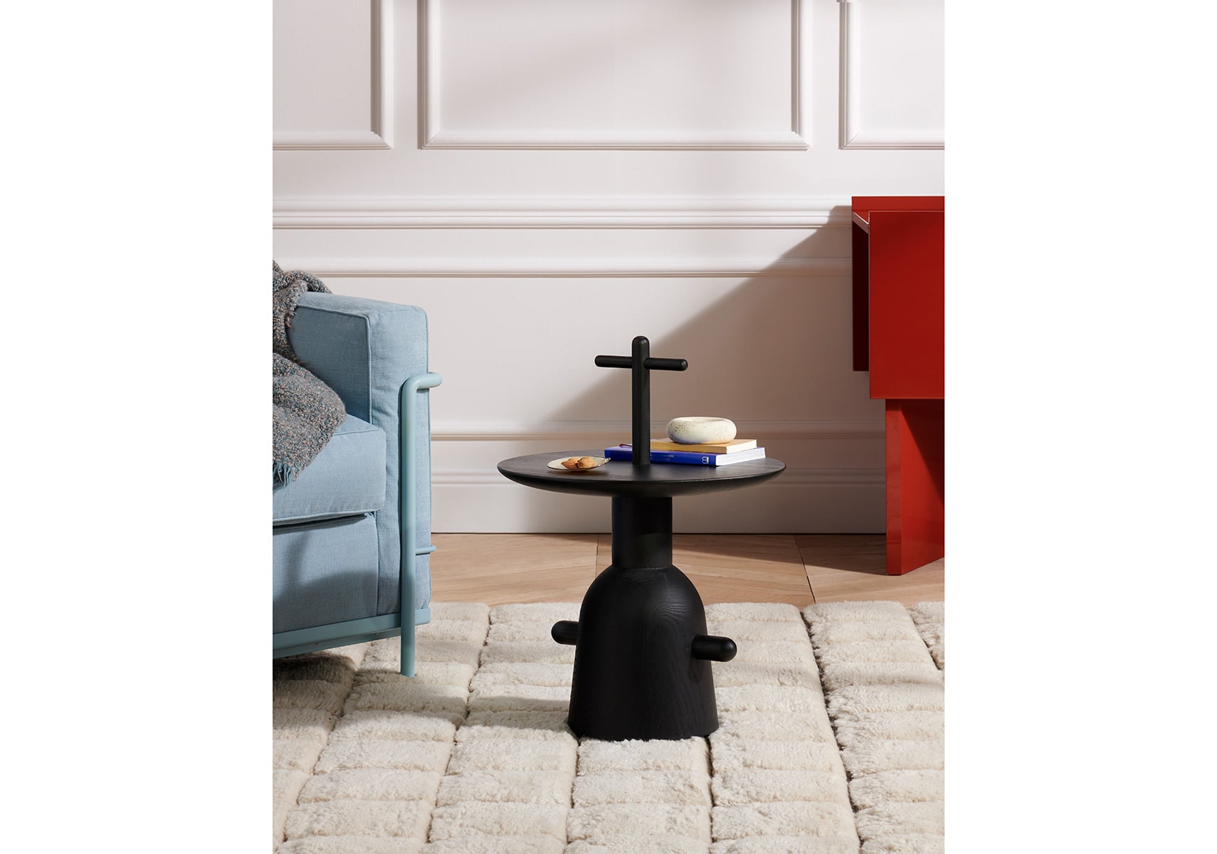 カッシーナ CASSINA KICK サイドテーブル 赤 昇降式 ジャンク