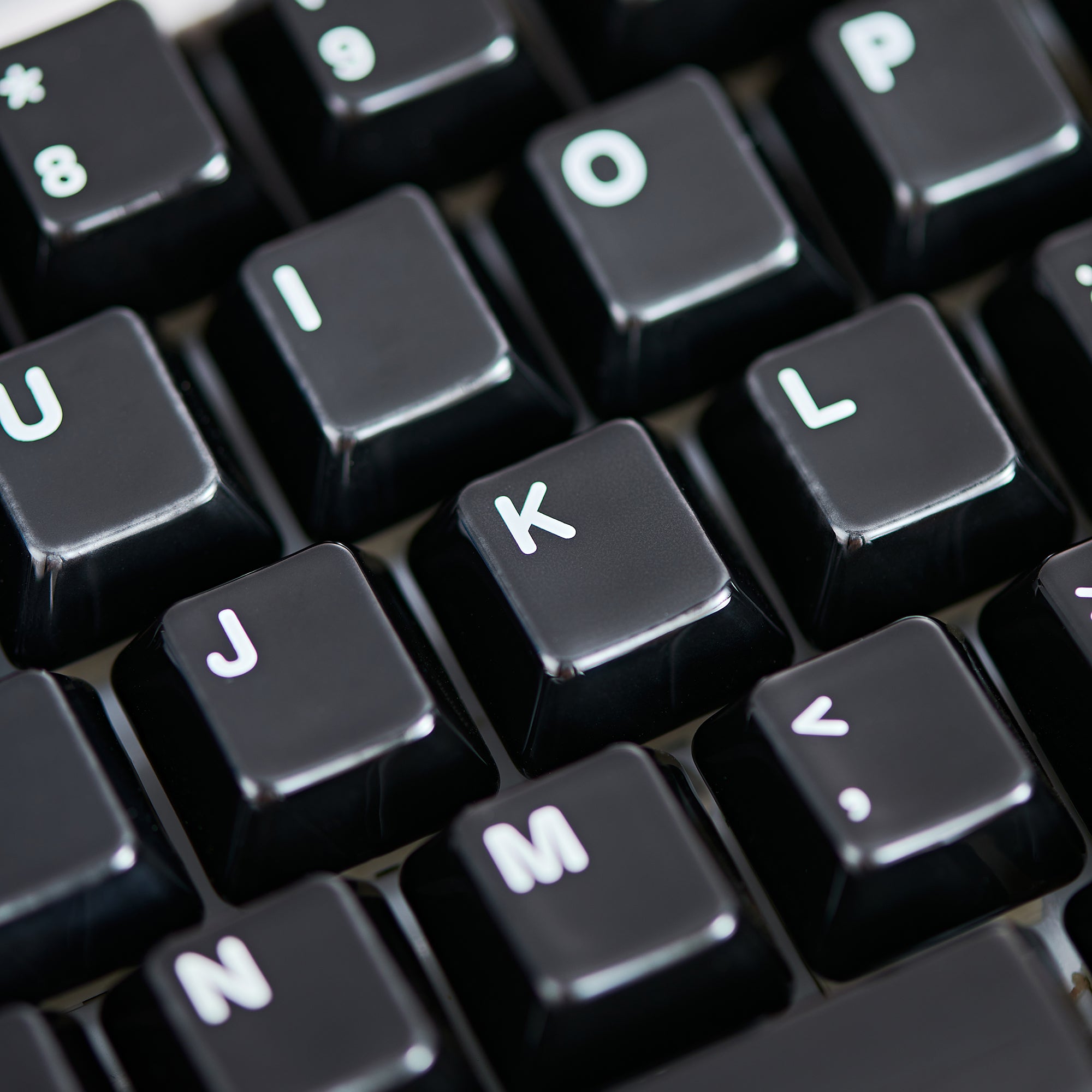 Cerakey Black Ceramic Keycaps Set