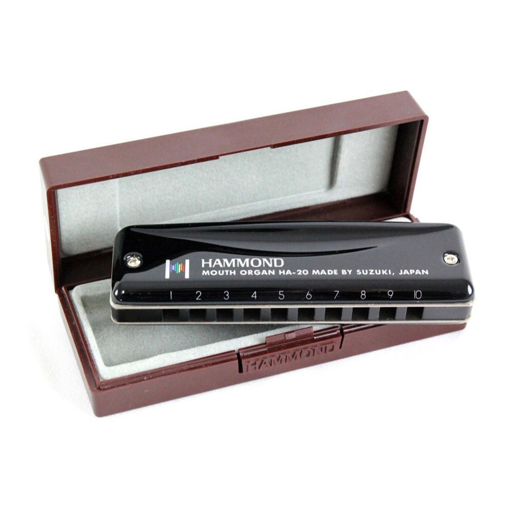 スズキ SUZUKI HA-20 B♭ HAMMOND 10穴ハーモニカ(スズキ ハモンド 10