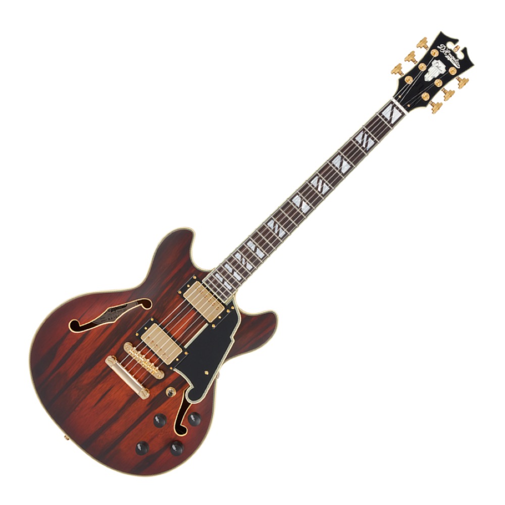 D'Angelico ディアンジェリコ Deluxe Mini DC Satin Brown Burst