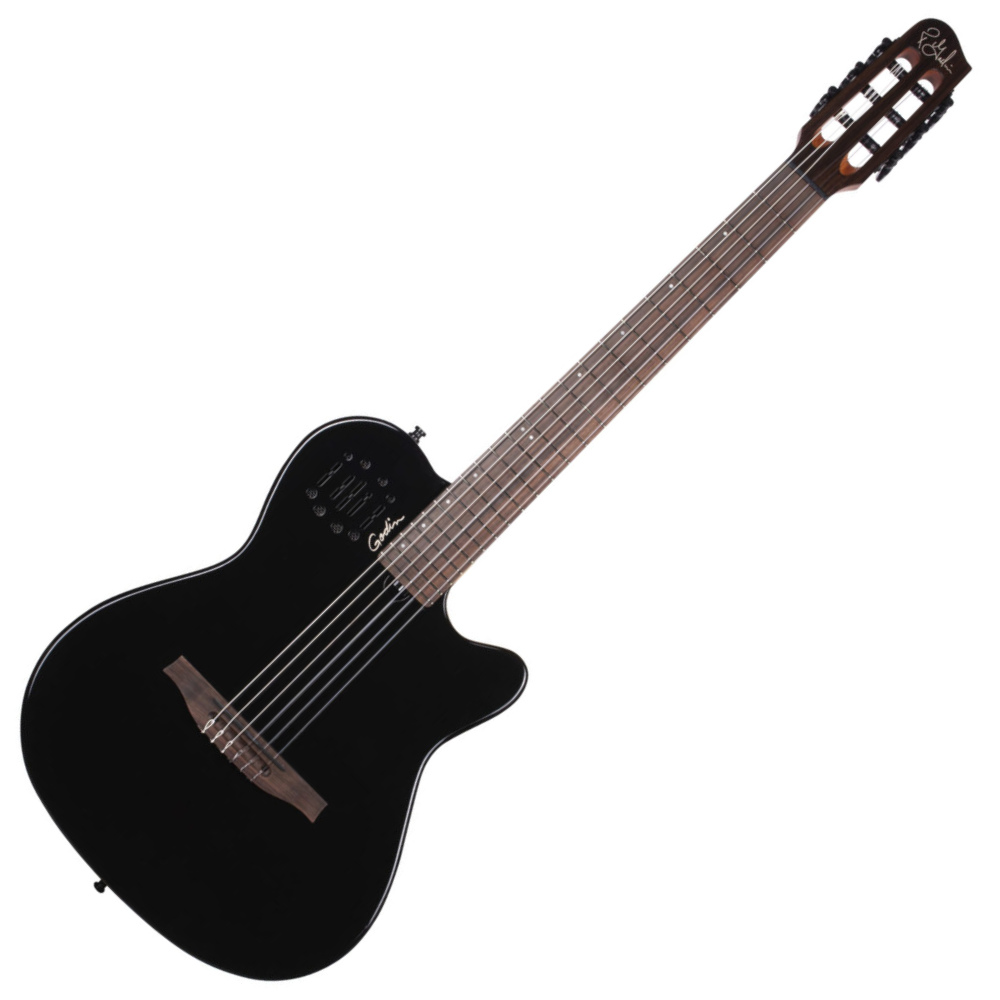 レア美品】ゴダン Godin ACS Slim SA ナイロンギター 黒 Godin ACS