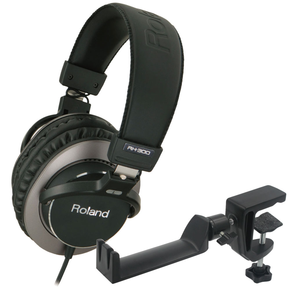 ROLAND RH-300 ヘッドホン ＆ SEELETON SMH-1 ヘッドホンハンガー 2点