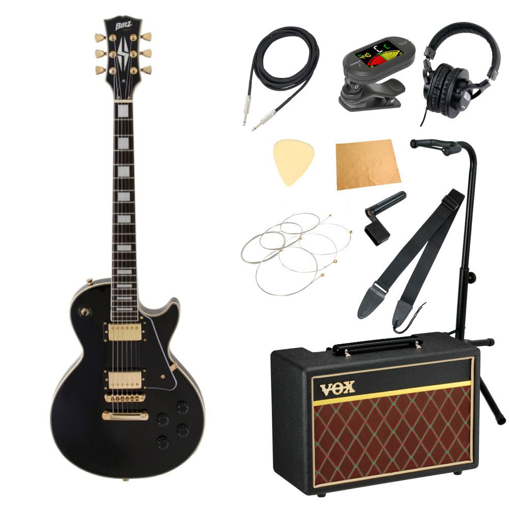 初心者セット BLITZ by ARIA BLP-CST BK エレキギター VOXアンプ付