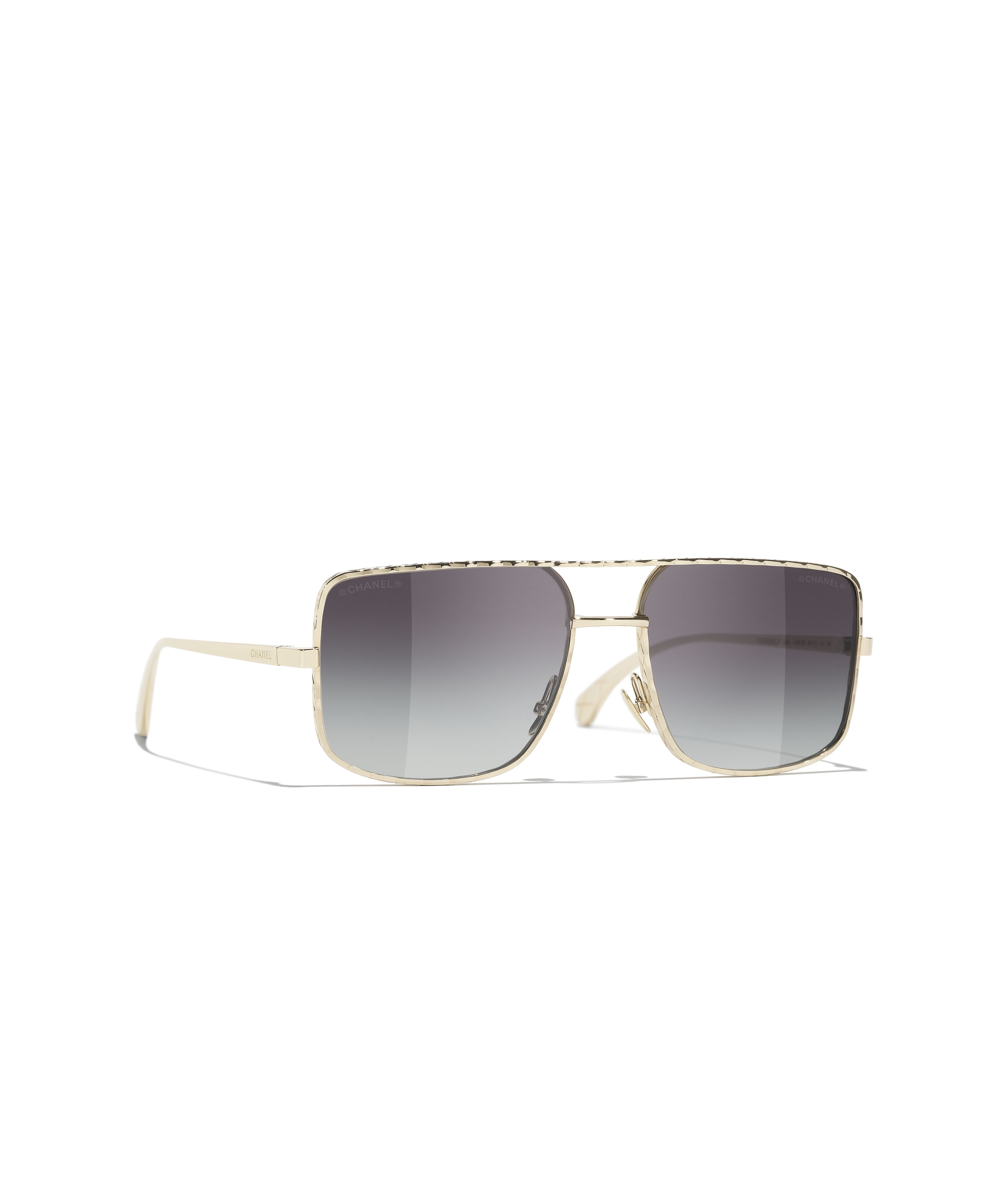 CHANEL Sunglasses: Pilot Sunglasses, metal — Fashion | CHANEL