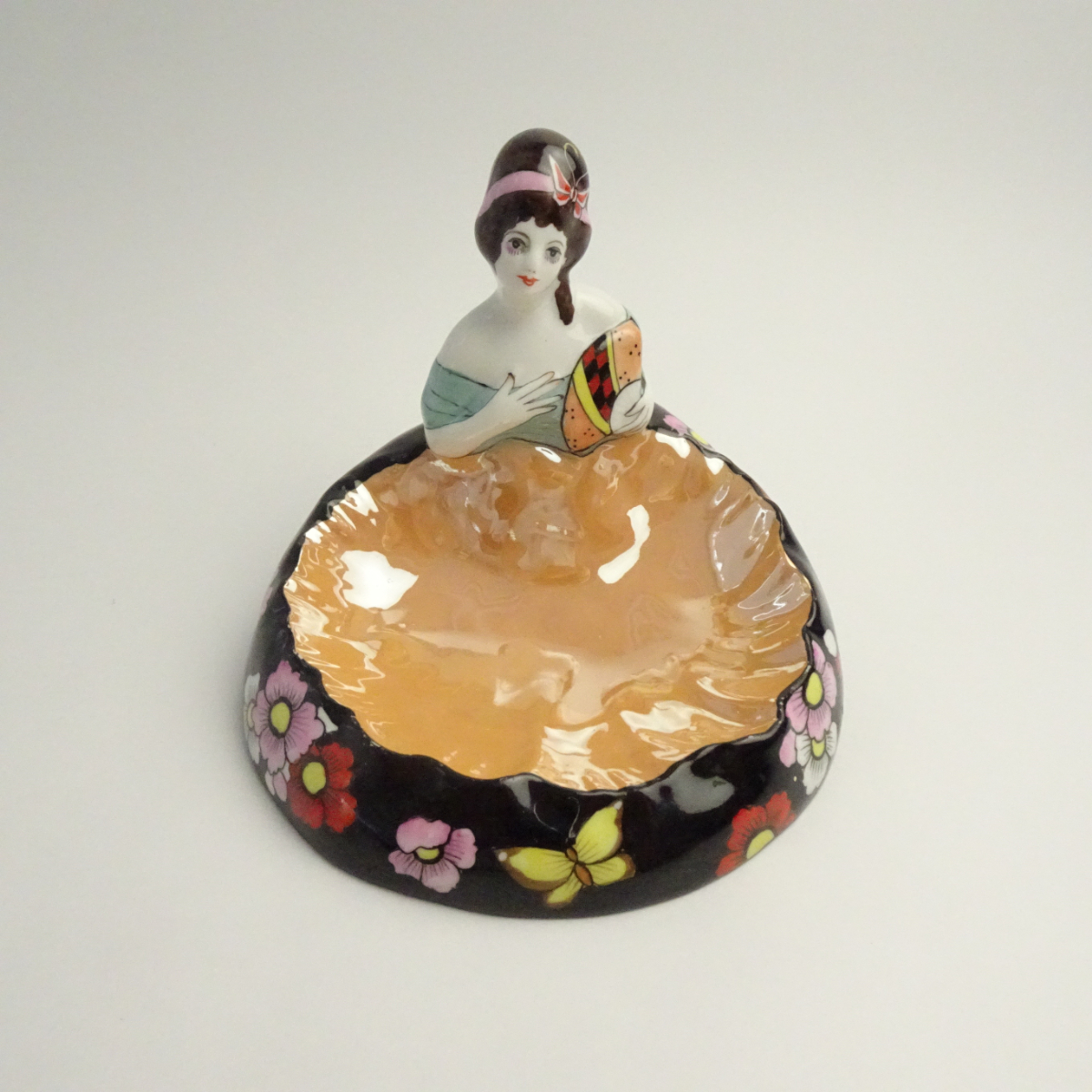 オールドノリタケ アールデコ デコレディ ラスター彩 小物入れ