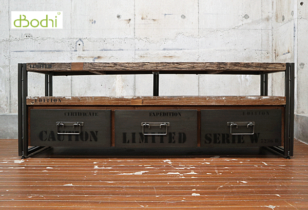 送料無料 【正規品】d-Bodhi ローテーブル ボートウッド 88179-1 【500