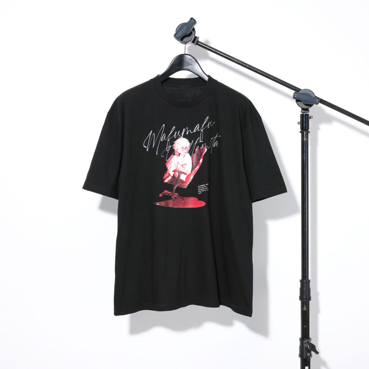 まふまふ】まふまふひき歌Tシャツ-BLACK-