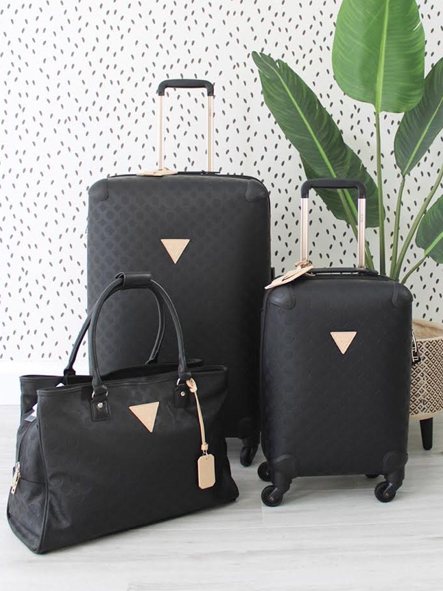 Guess Wilder Travels Suitcase Black | Cilento Designer Wear