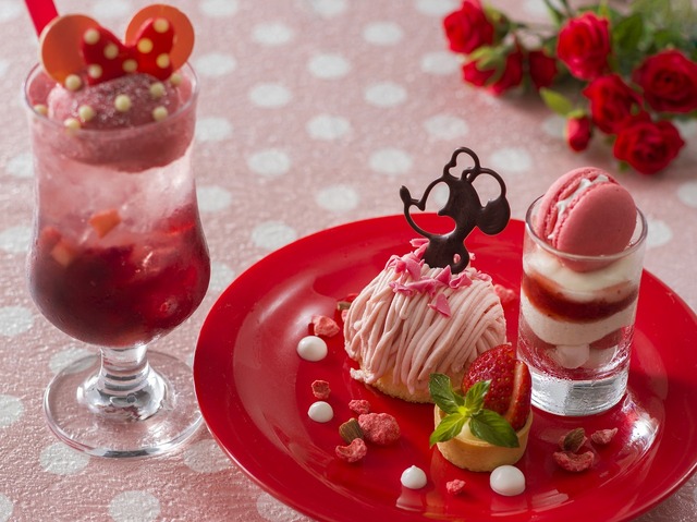 ディズニー】おしゃれなミニーマウスをイメージしたデザートも