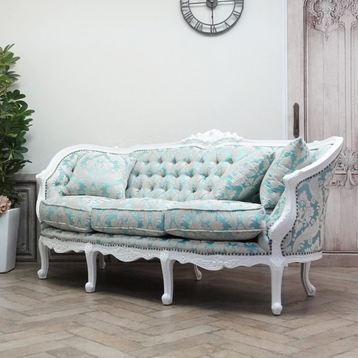 3人掛けソファ・アンティークテイスト 1008-3-18F66B 新着アンティーク