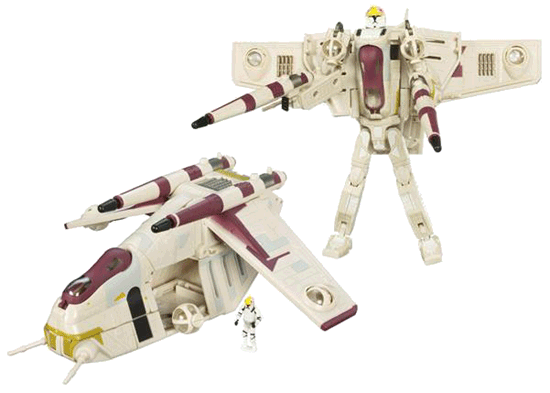 Cliffbee.com: Transformer Toy Reviews: Clone Pilot / Republic Gunship